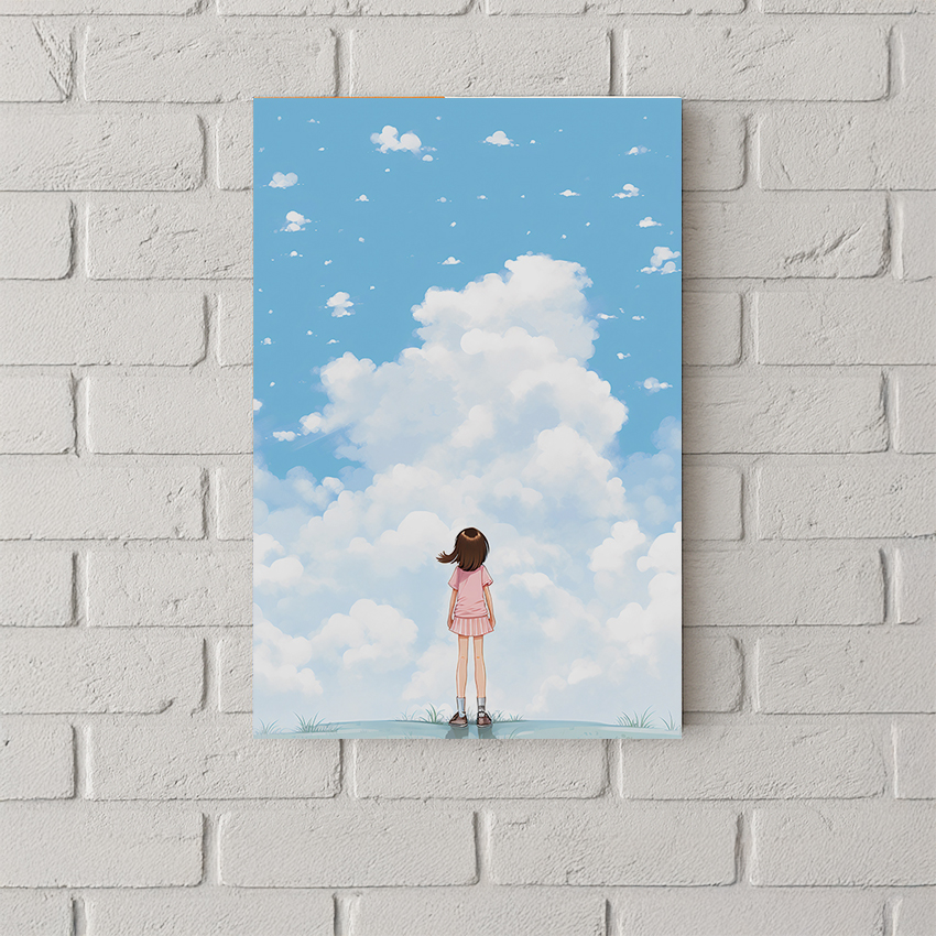 望向天空