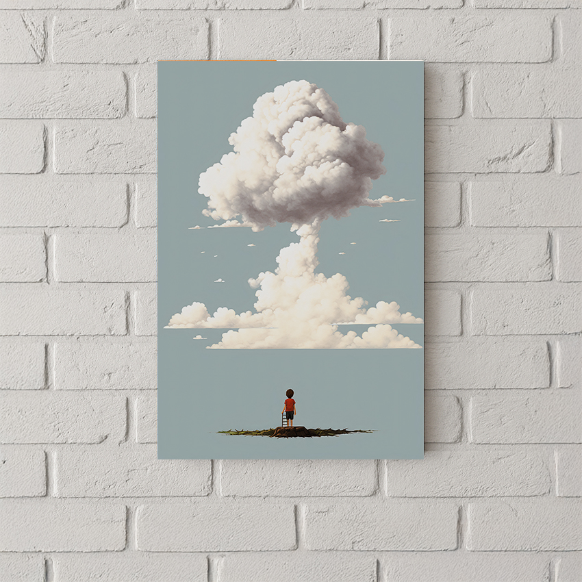 望向天空