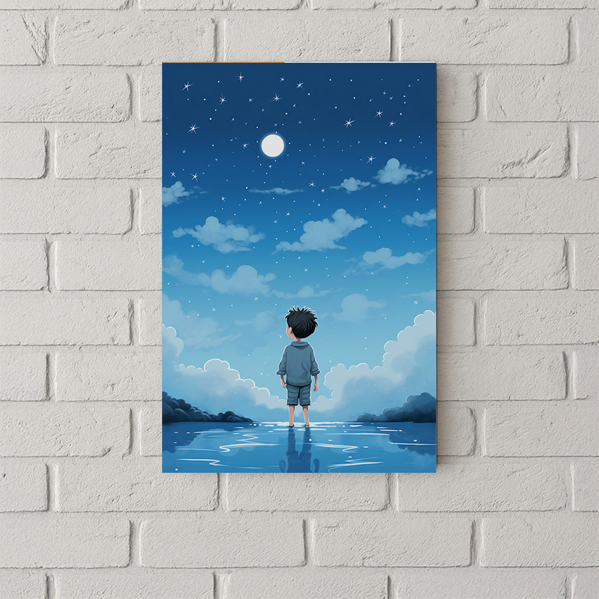 望向天空