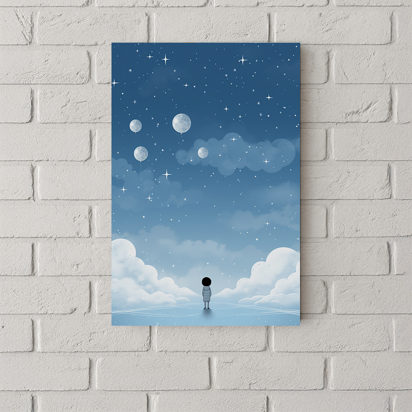 望向天空