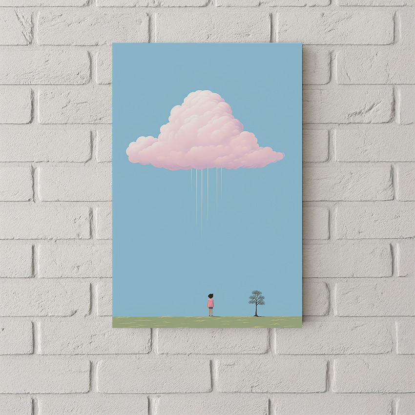 望向天空