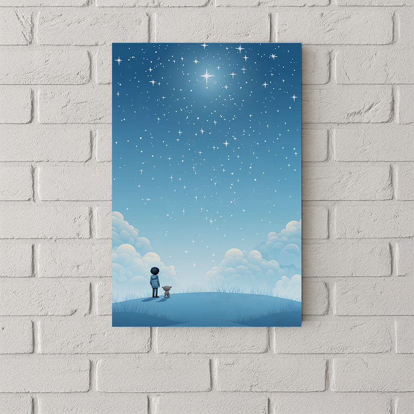 望向天空