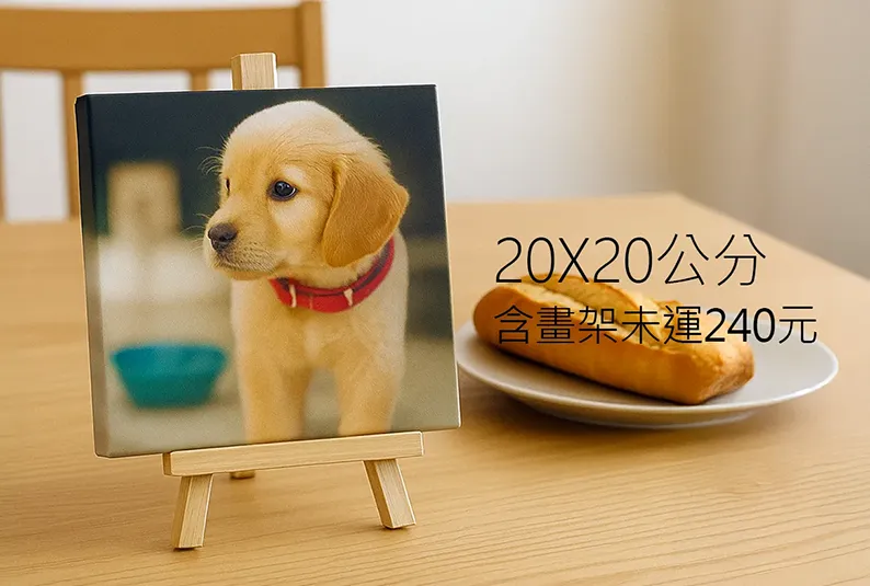 無框畫20X20公分+小畫架